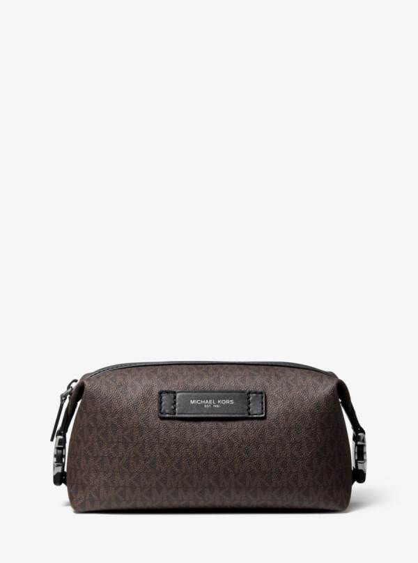 Panske Cestovné Tašky Michael Kors Logo Travel Case Čierne Hnede - Tasky Michael Kors Levně | XDKRZ-3091
